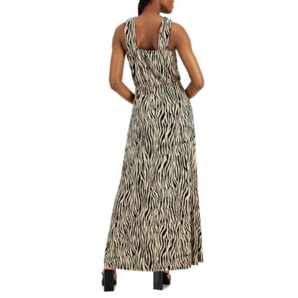 I.N.C. Zebra Printed Halter Maxi Dress, XL - Picture 4 of 16